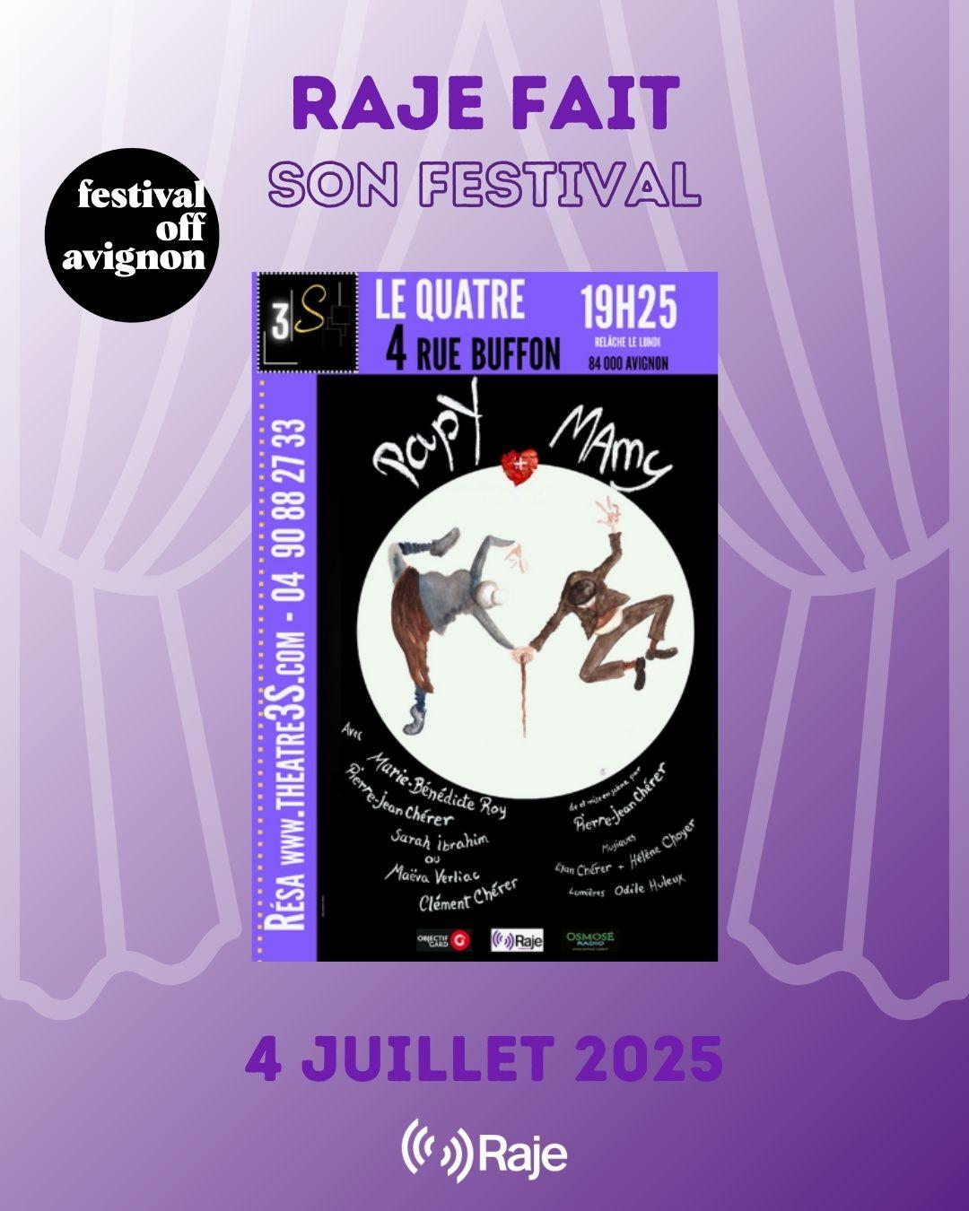 RAJE FAIT SON FESTIVAL JOUR #4 Pierre-Jean Cherrer pour PAPY MAMY